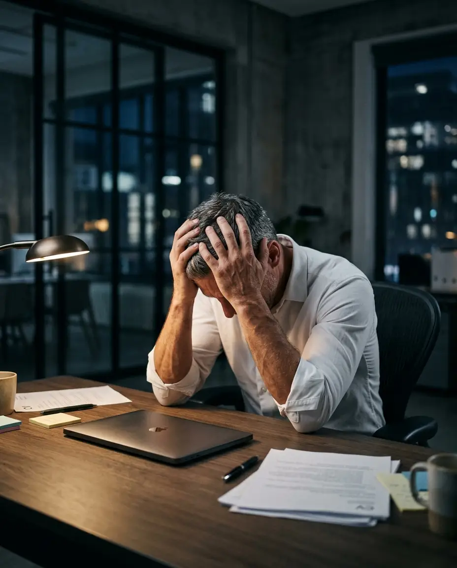 Recruteur désespéré face à un échec de recrutement